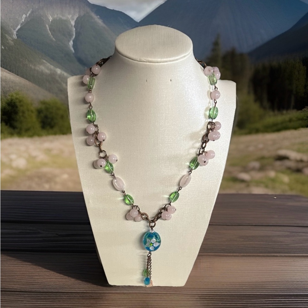 Elegant Multi-Color Beaded Necklace